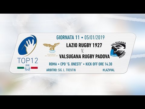 TOP12 2018/19, Giornata 11 - Lazio Rugby 1927 v Valsugana Rugby Padova
