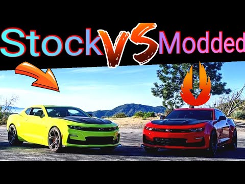 Camaro SS Borla Atak vs Stock Exhaust. Revs, idle, flyby, side by side.