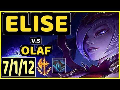PUNCH (ELISE) vs OLAF - 7/1/12 KDA JUNGLE GAMEPLAY - KR Ranked GRANDMASTER