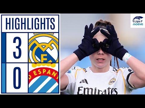 REAL MADRID CF 3 - 0 RCD ESPANYOL | RESUMEN LIGA F MOEVE