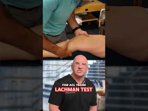 DIY ACL Tear Test - You can try at home 🦵 #shorts