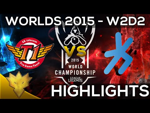 S5 Worlds 2015 - SKTelecom T1 vs. H2K Highlights - Week 2 Day 1