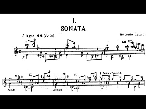 Antonio Lauro - Sonata for Guitar [Jesús Castro Balbi]