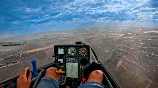 Final Glide in Heavy Rain - World Gliding Championships Australia