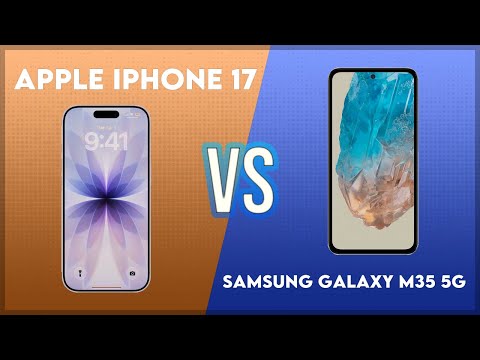 Apple iPhone 17 vs Samsung Galaxy M35 5G Technical Comparison