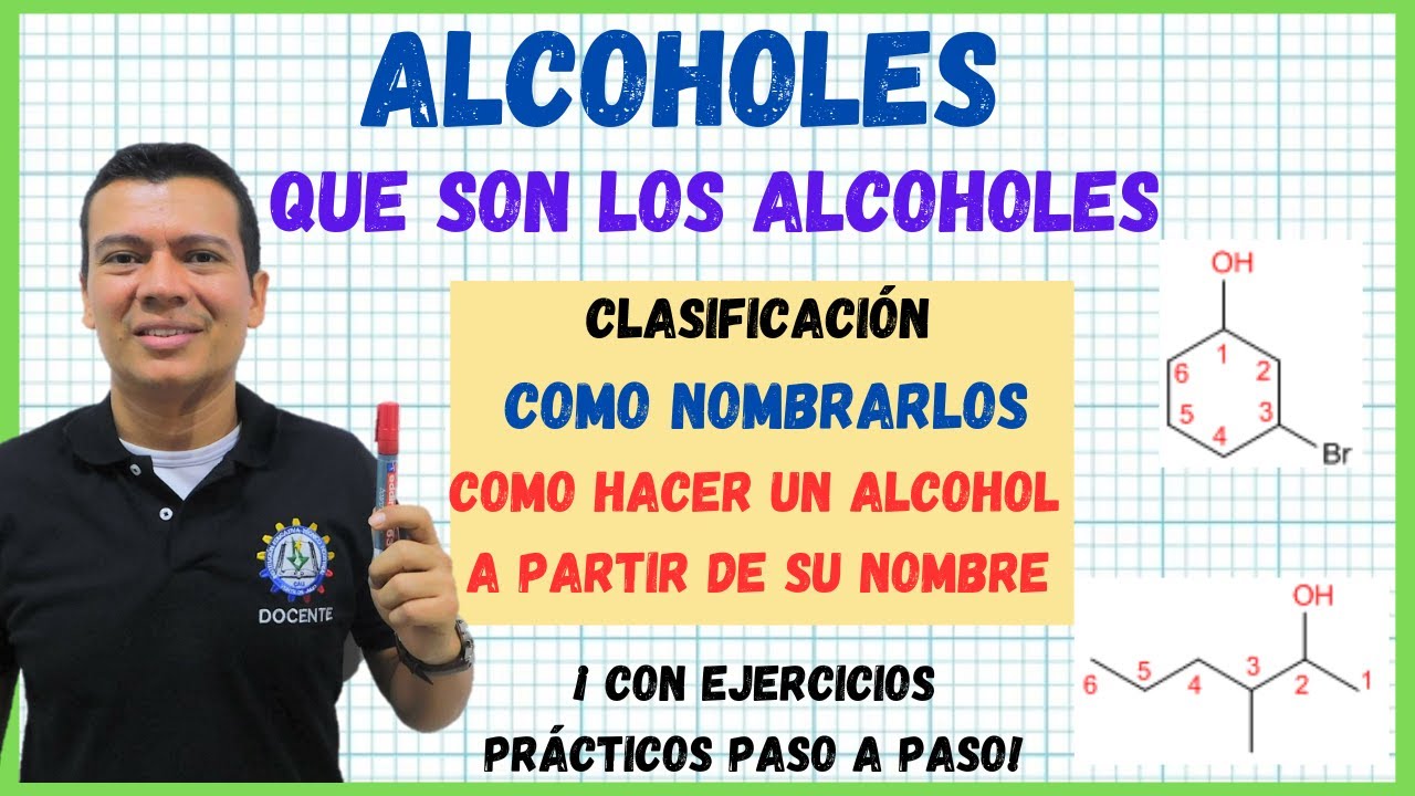 COMO NOMBRAR ALCOHOLES.  QUE SON? PROPIEDADES Y NOMENCLATURA DE ALCOHOLES. QUÍMICA CON IRWIN