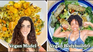 What A Vegan Model, Vegan Bodybuilder & Vegan Martial Artist Eat In A Day