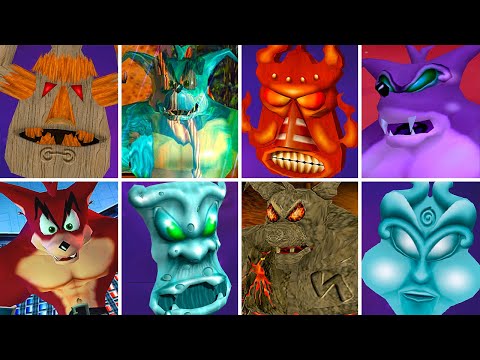 Crash Bandicoot: The Wrath of Cortex - All Bosses & Endings (No Damage) 4K 60FPS ULTRA HD