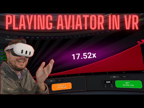Playing the Aviator game in Virtual Reality (Meta Quest 3)