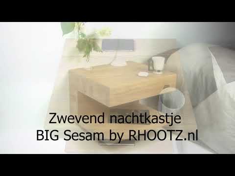 Big Sesam Floating nightstand with wireless QI charger