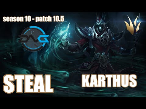【韓国サーバー/GM】DFM STEAL カーサス(Karthus) VS リーシン(Leesin) JG - Patch10.5 KR Ranked【LOL】