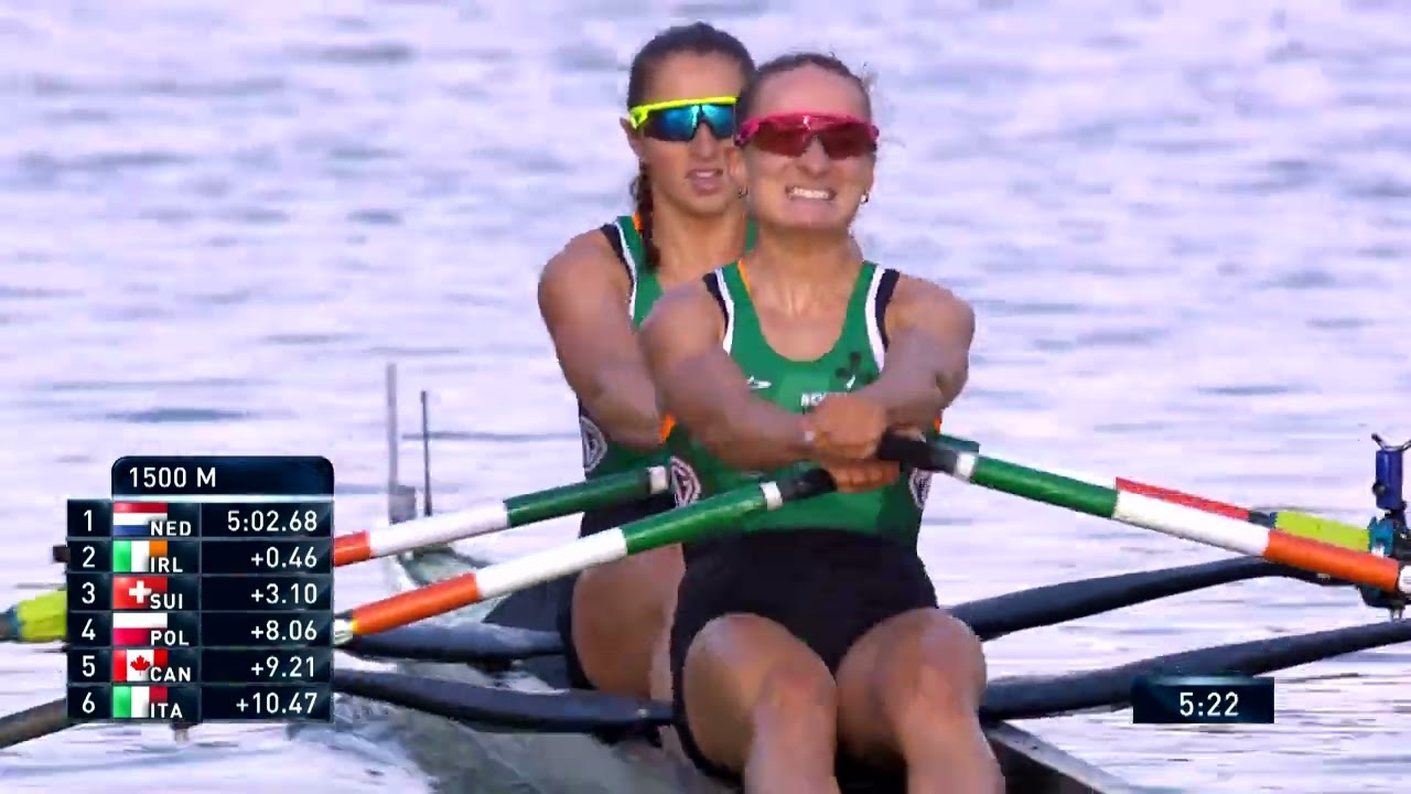 Video thumbnail: SETU student Mags Cremen, along with Zoe Hyde winning Gold at World Rowing Championships