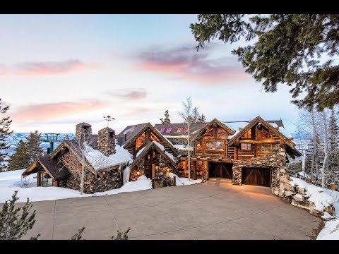 Incomparable $10 Million 9,000 SQ FT 6 Bed 8 Bath Stone Lodge in Park City Utah USA