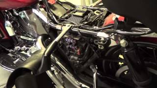 How to get to the fuse panel on a Harley Davidson Electra Glide Motorcycle
