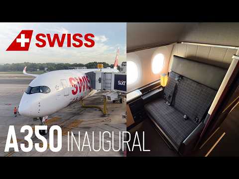 SWISS Brand New A350 Inaugural Flight Zurich to Palma de Mallorca | Aviation Geeks