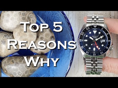 Top 5 Reasons Why You Should Buy The Seiko 5 GMT SSK003 #seiko #seiko5 #gmt