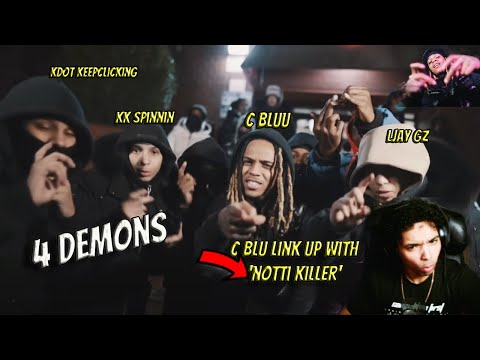 THIS IS INSANE!! C Blu x KK Spinnin x Kdot KeepClickin x Ljay Gzz - 4 DEMONS (reaction}