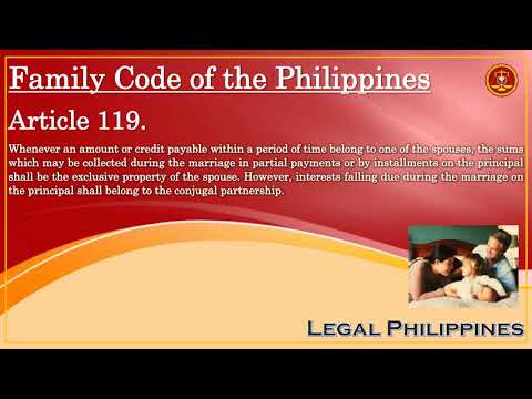 Family Code of the Philippines, Article 119 | Mary