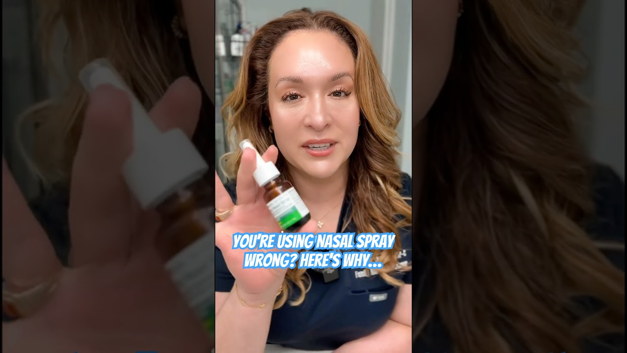 How to Use a Nasal Spray For Allergies #allergies #healtheducation #nasalspray
