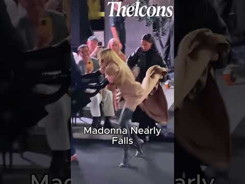Madonna Nearly Falls At A Singing Festival After Going To Her Car🌫️#madonna