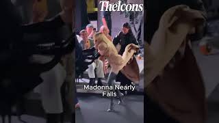 Madonna Nearly Falls At A Singing Festival After Going To Her Car🌫️#madonna