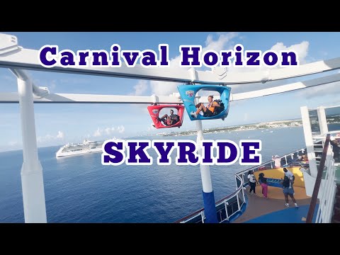 CARNIVAL HORIZON SKYRIDE | ARE YOU AFRAID OF HEIGHTS OR BEING SUSPENDED ABOVE THE OCEAN?!?