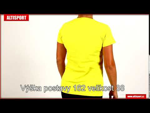 dámské triko fruit of the loom original t yellow