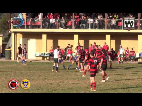 2015 NHRU Round 15 Premier 1 Highlights - Singleton v Hamilton