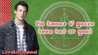 Glee-Santa Claus is coming to town (Lyrics HD)