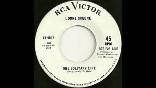 One Solitary Life ~ Lorne Greene (1966) Newly restored!!!