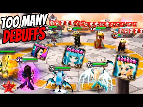 TOO MANY DEBUFFS in One Team. Asima, Aria, Giana - Summoners War