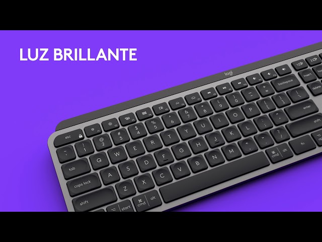 Logitech MX Keys Teclado Inalámbrico Avanzado Grafito USA video