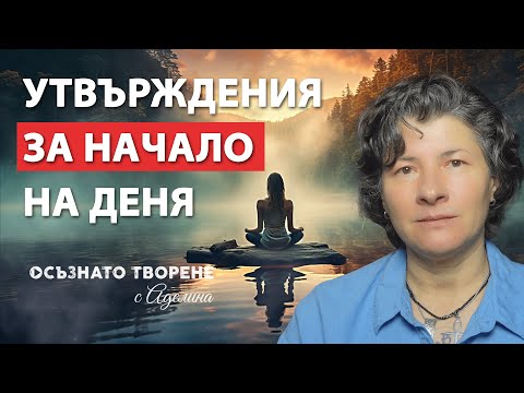 🎧  Започни ДЕНЯ си с ТЕЗИ Утвърждения! | Аделина Димитрова