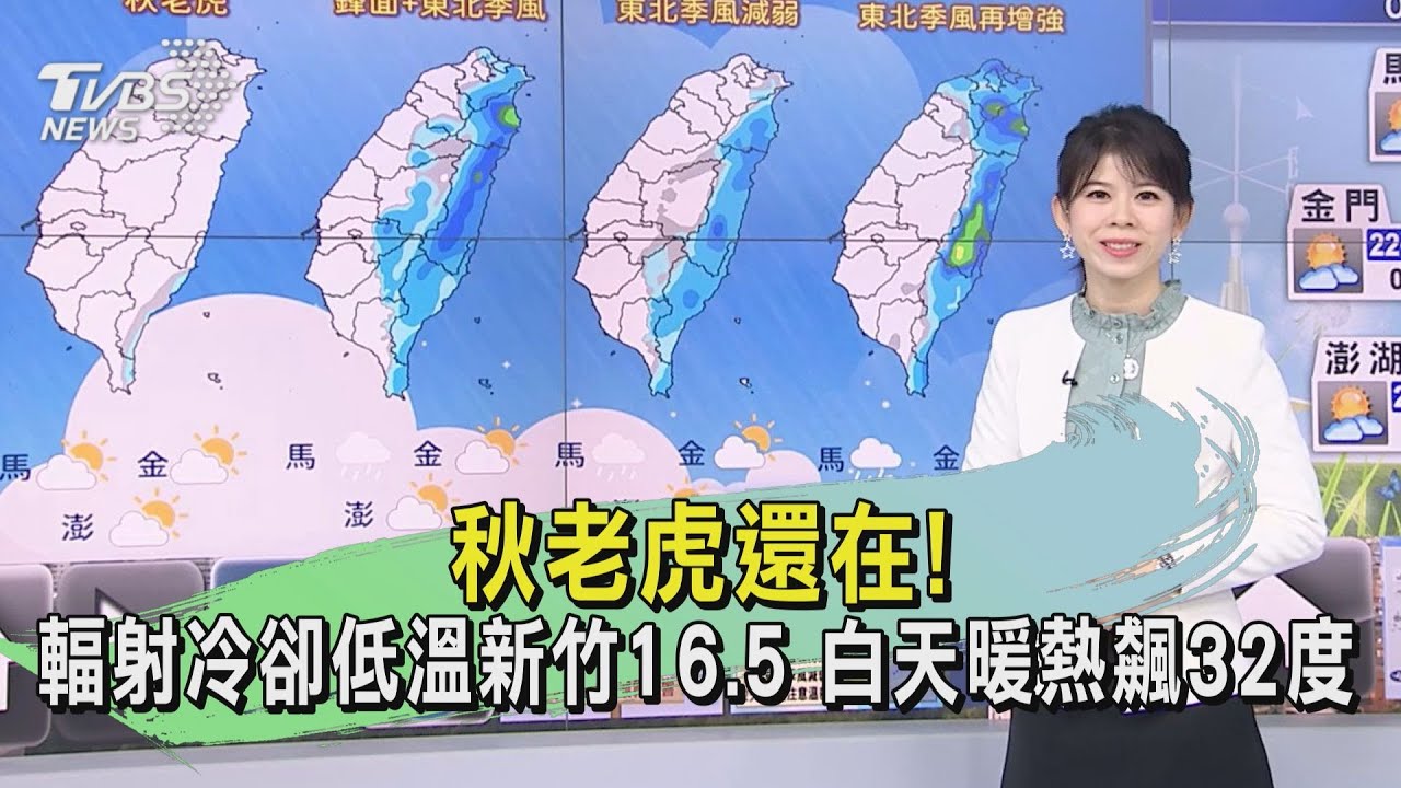 秋老虎還在！　輻射冷卻低溫新竹16.5白天暖熱飆32度