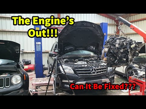 I Took The Engine Out Of My Mercedes ML350 !!!!!  It's Not Good News I'm Afraid.......