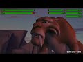Ice Age Tiger Attack With Healthbars