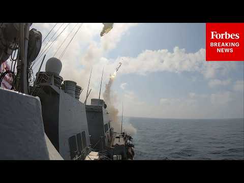 US Navy Releases Video Of Tomahawk Land Attack Missiles Being Launched Towards Iran