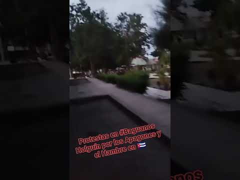 Residentes de Báguanos, Holguín, se manifiestan exigiendo electricidad  #noticias #cuba  #protestas