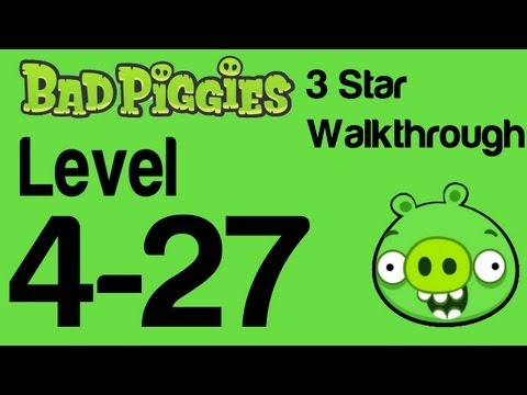 Bad Piggies 4-27 Flight in the Night Level 4-27 3 Star Walkthrough | WikiGameGuides