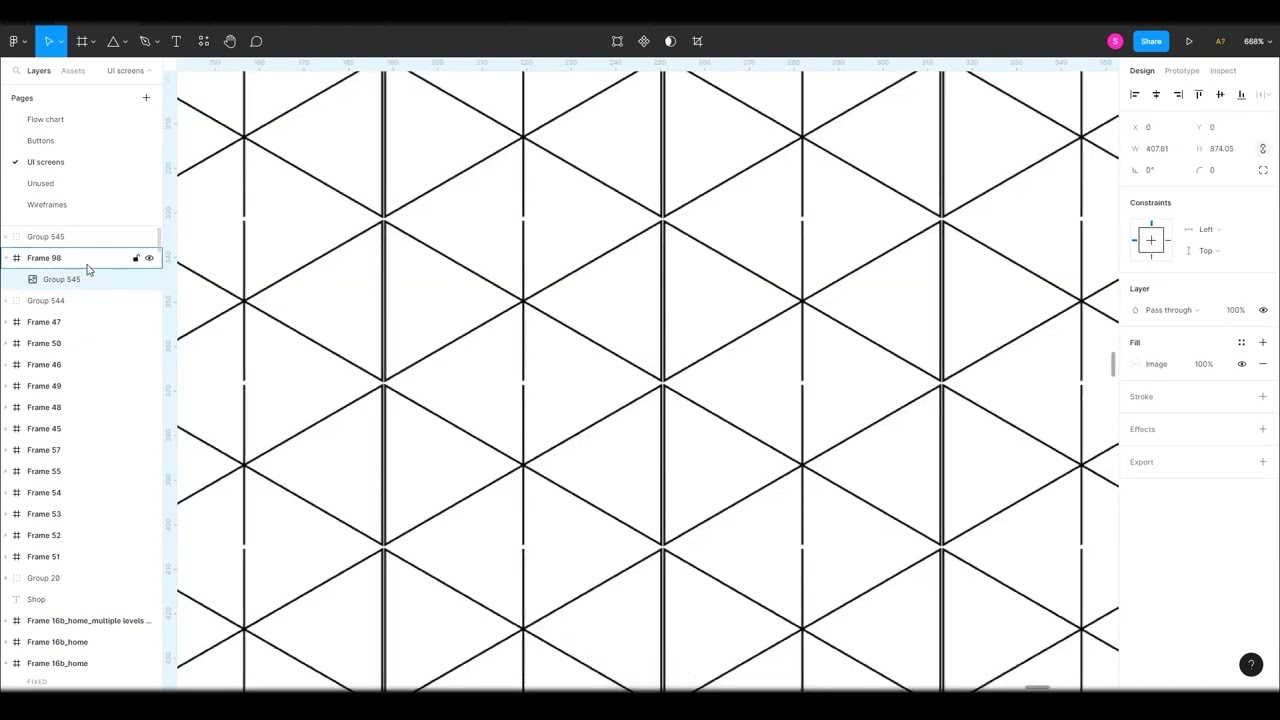 Figma_Create isometric grid easily with triangle_Arttutor1
