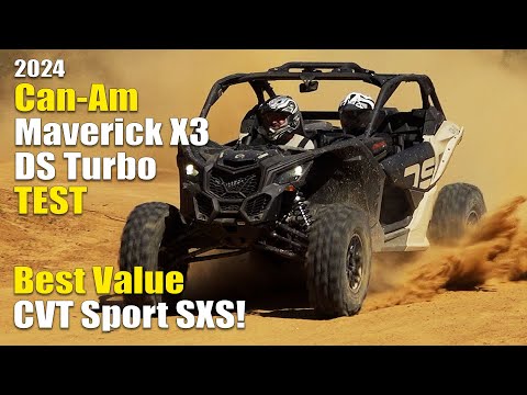 2024 Can Am Maverick X3 DS Turbo Test Review Best Value CVT Sport SXS