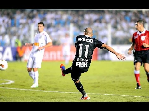 Santos 0 x 1 Corinthians Jogo de ida Fase Semifinal Libertadores 2012