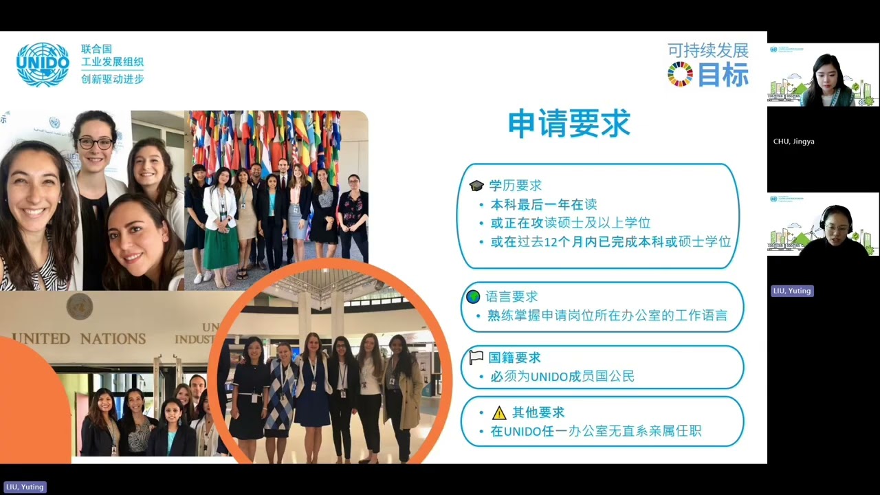 联合国工业发展组织就业机会