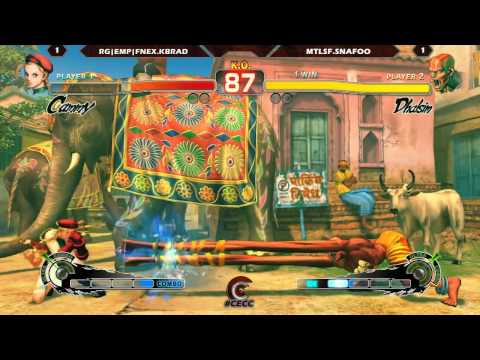 CECC Day 1 - SSF4AE2012 Top 16 to Top 8 - RG|EMP|FNEX.KBrad vs MTLSF.Snafoo