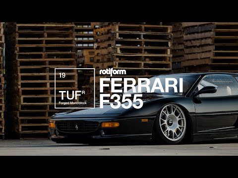 Rotiform TUF-R Forged Monoblock Wheels | Bagged Ferrari F355