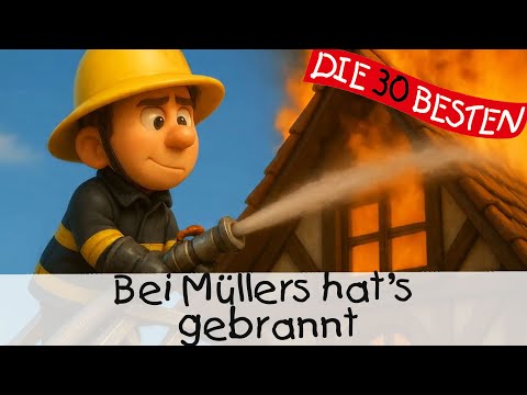 Bei Müllers hat's gebrannt (Animationsvideo) || Kinderlieder zum Mitsingen und Bewegen