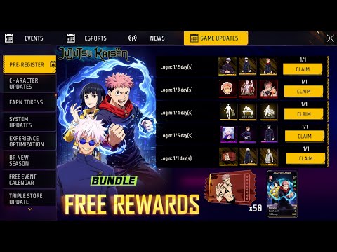 JUJUTSU KAISEN EVENT FREE REWARDS 🔥 -para SAMSUNG,A3,A5,A6,A7,J2,J5,J7,S5,S6,S7,S9,A10,A20,A30,A50