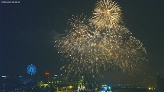 2025 高雄跨年晚會璀璨花火｜高雄壽山情人觀景台 4K即時影像