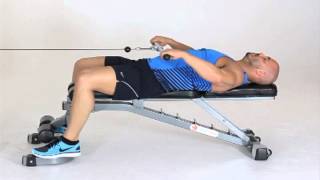 Lying Cable Upright Row Wide Overhand Grip exercise video thumbnail