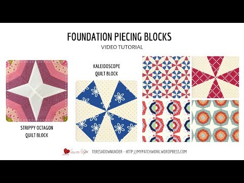 Foundation piecing blocks